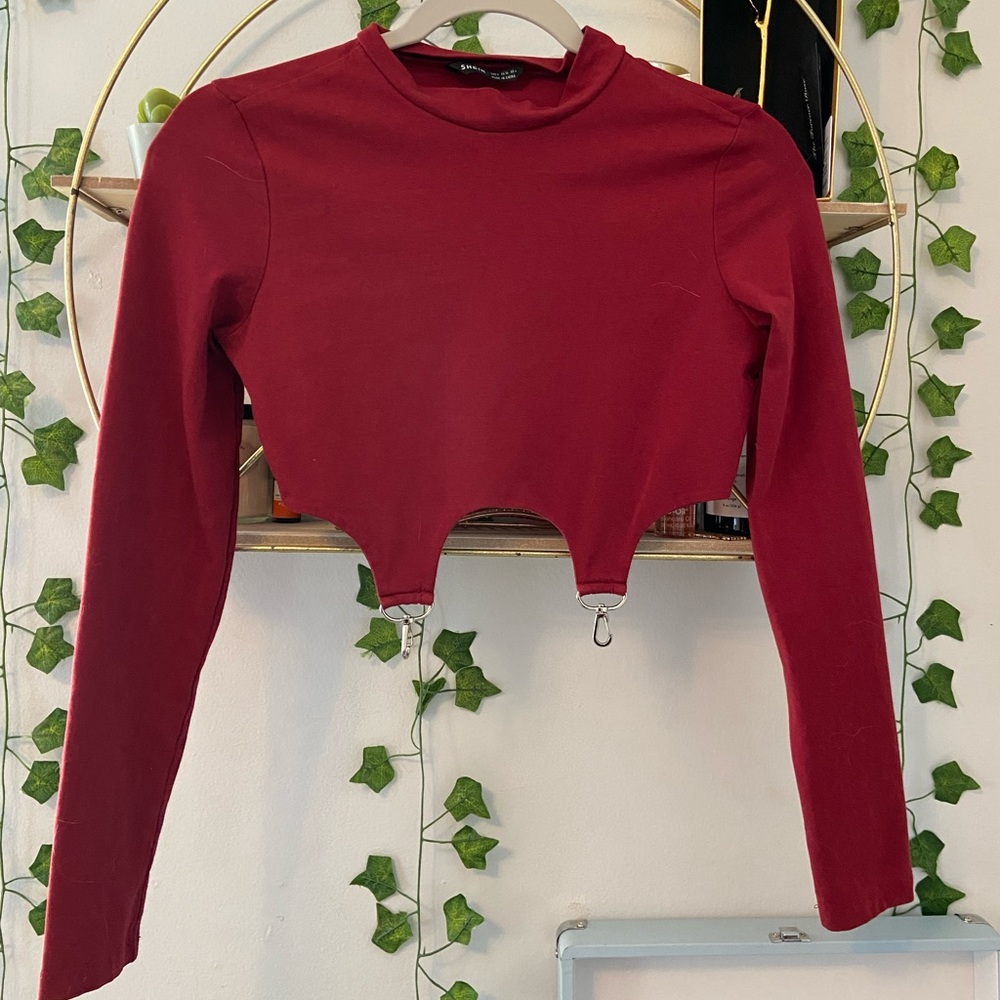 SHEIN long sleeve crop top - Picture 2 of 2